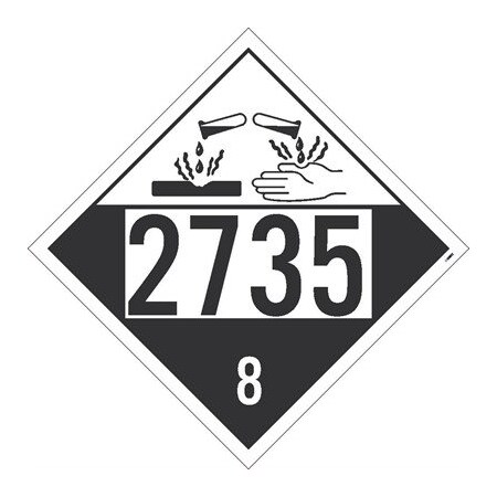 Nmc Four Digit 2735 Placard DL120P50